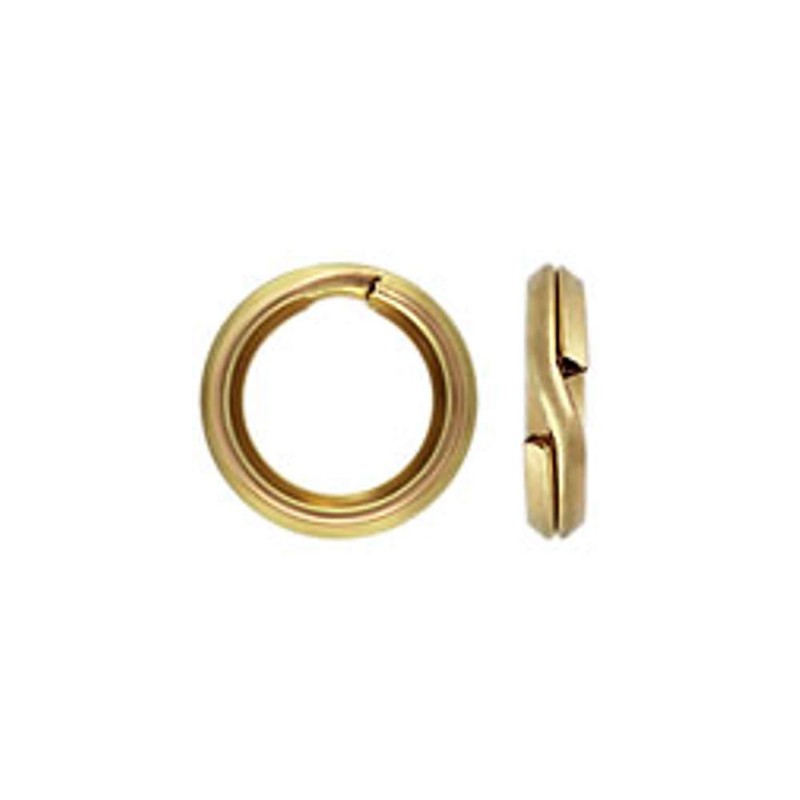 40 Qty. 14k Gold Filled Split Rings (5.2mm splitring Diameter)