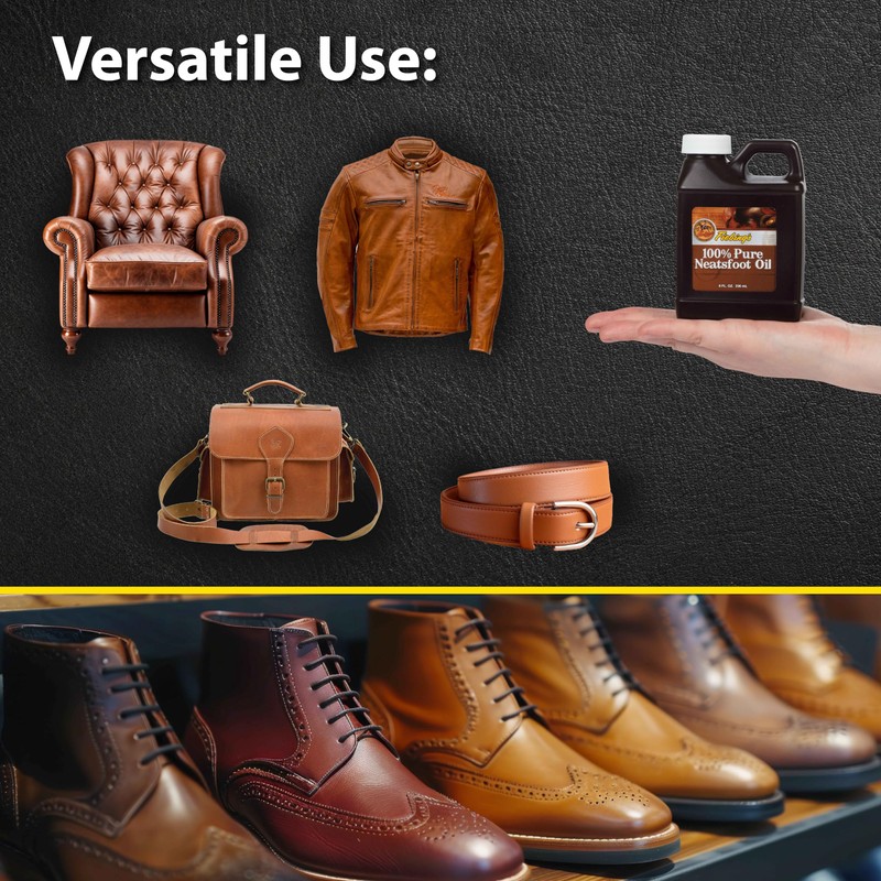 Fiebing's 100% Pure Neatsfoot Oil 8 oz - Leather Conditioner