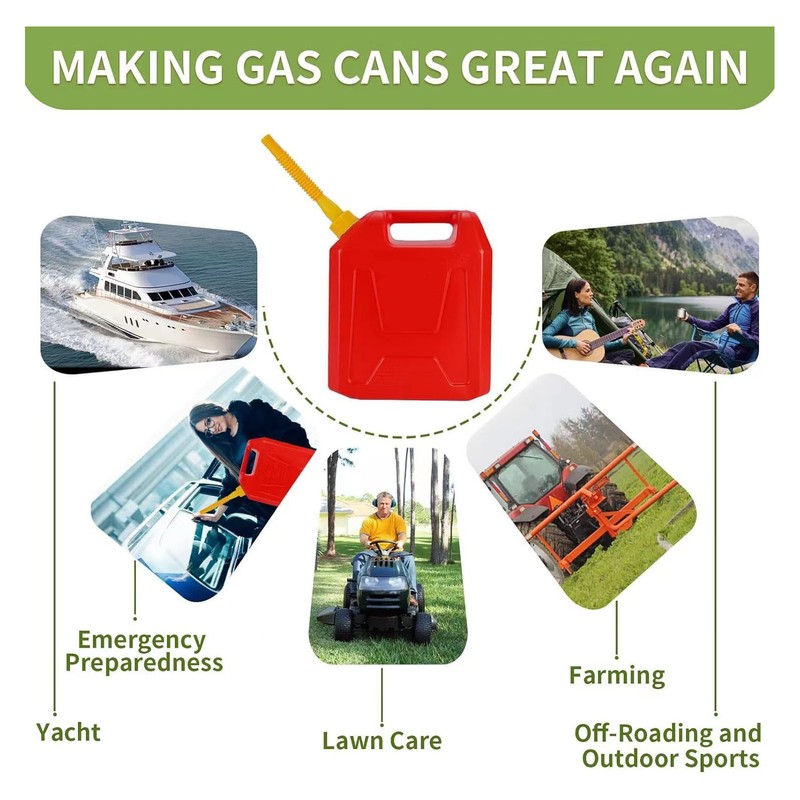 3 Sets Gas Can Spout Replacement Flexible Hoses Vent Covers