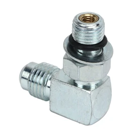Elbow Fuel Gear Pump Check Valve, 3033740 180233 Compatible with Cummins Celect N14, Elbow Check Valve 3/8in 24 7/16in 20 Thread