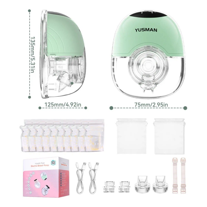 2 Pcs Extractor De Leche Electrico Portátil Manos Libres