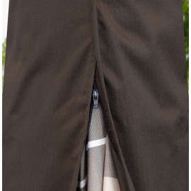 True Guard Patio Furniture Covers Waterproof Heavy Duty - Umbrella Cover, 600D Rip-Stop, Fade/Stain/UV Resistant for Outdoor Patio Furniture, Dark Brown