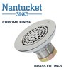 Nantucket Sinks 3 inch Utility Commercial Sink Grid Drain 4.5