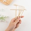 Framendino, 4 Pack Mini Zen Garden Rake Tools Bamboo for