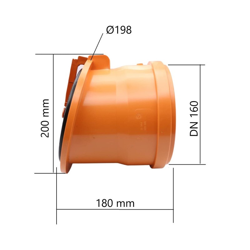 MD Technic Pipe Flap Frog Flap with Stainless Steel Lid