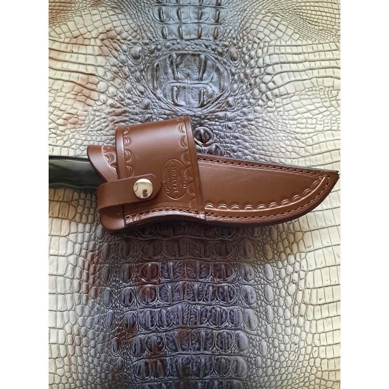 Custom Cross Draw Leather Knife Sheath for Buck 119 Knife,