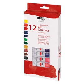 KREUL El Greco 26150 – Fine Oil Colours Set of 12