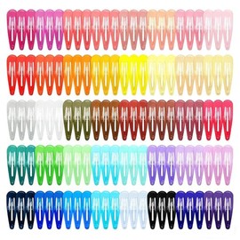 Paquete de 120 pasadores coloridos, pasadores de 2 pulgadas, clips de metal a presión para el cabello, accesorios para el cabello de color caramelo para niños, adolescentes, niños pequeños, mujeres