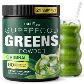 Total Tea Super Greens Powder - Energy & Immunity Boost