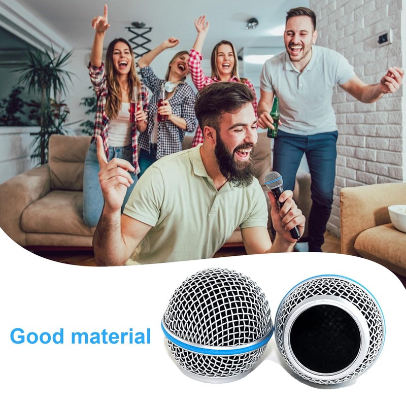 2 x Microphone Replacement Grille Compatible with BETA 58A, Mic