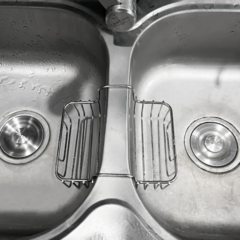 BuleVina Stainless Steel Sponge Holder for Kitchen Sink - Never