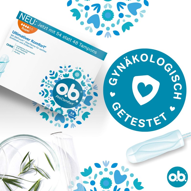 o.b. ProComfort Super Tampons for Heavy Days with Dynamic Fit
