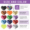10 Pieces Of Heart-Shaped Sequin Patches, Heart-Shaped Sequined Appliques, Sequin