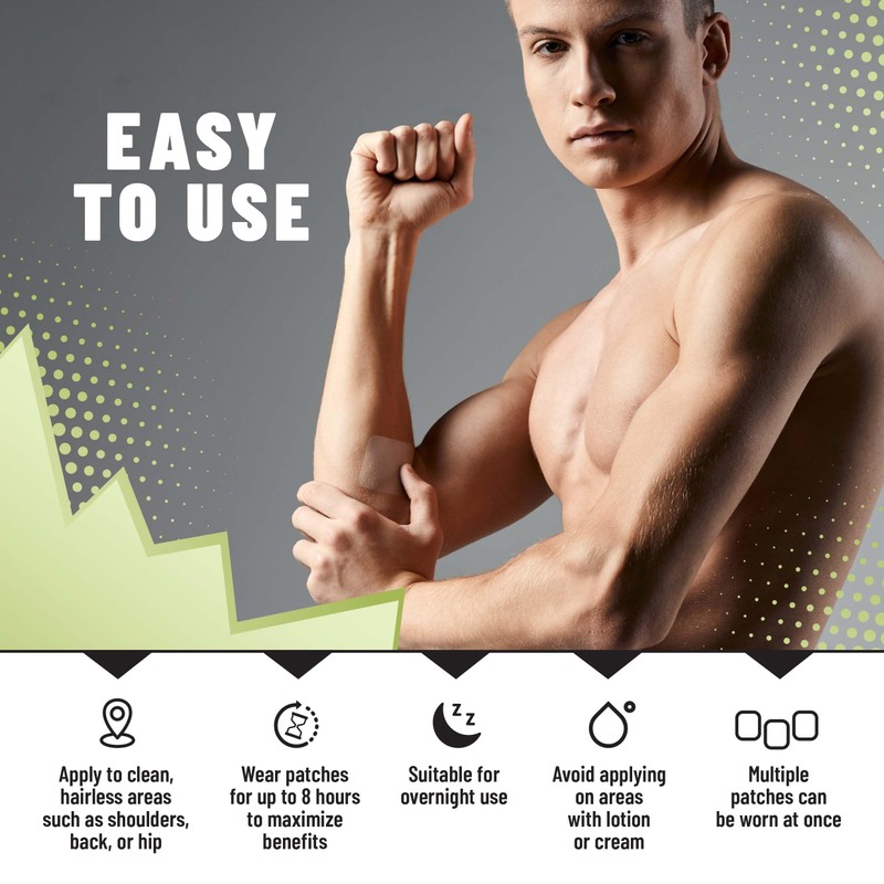 TOLEVITA Post Workout Muscle Recovery Patches with Vitamin C -