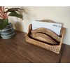 Purity Style Rustic Carved Wooden Letter Rack/Desk Tidy - Three