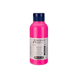 Schmincke - Akademie Acrylic Colour, Neon Pink, 250 ml, 23855027, Fine Artist Acrylic Paint, Brilliant, Highly Lightfast and Cadmium-Free, for Acrylic Painting, Mixed Media