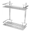 Space Aluminum Bathroom Shelf RustProof Shower Rack Kitchen Storage Basket