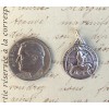St Daniel Small Medal - Sterling Silver Antique Replica