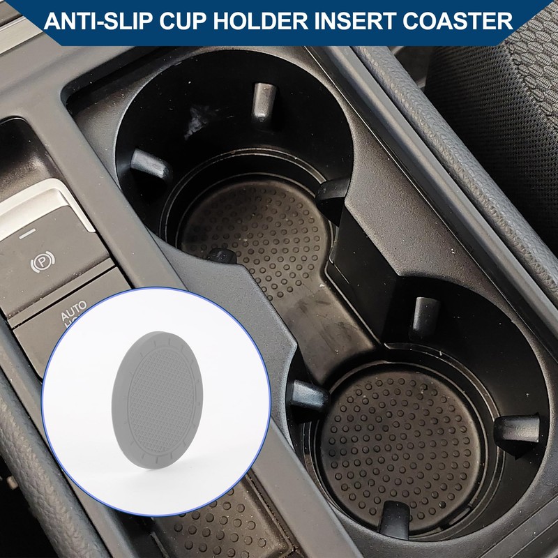 Hihaha Car Cup Holder Coaster/Universal Non-Slip Cup Holders Mat for