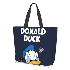 Donald Duck Body Bag, Mothers Bag, Shopping Bag, Large Capacity, Women's, Tote Bag, Bear's School, Handbag, Cosmetic Bag, Eco Bag, Convenience Store Bag, Shopping Bag, Lightweight, Durable,