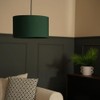 MiniSun | Medium Modern Forest Green Drum Light Shade |