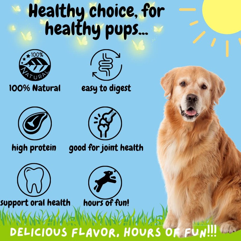 BULLYSTICKS & MORE 10-12" Beef Cheek Rolls for Dogs (Bully