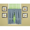 Today's Curtain, Orleans Scallop Curtain, Blue 36" Tier Pair and