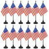 12 Pack USA Desk Flag Set, American Table Office Flag,