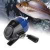 Lightweight, Portable Spincast Fishing Reel and Slingshot, Metal Rocker Arm,