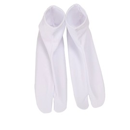 CENZICOM Japanese Tabi Socks Two-Toe Socks V-Toe Slip-Proof Socks Kimono Anime Cosplay White (as1, alpha, x_l, regular, regular)