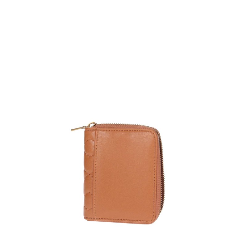 GUESS Elenia SLG Zip Around Wallet Cognac, Cognac, Elegant