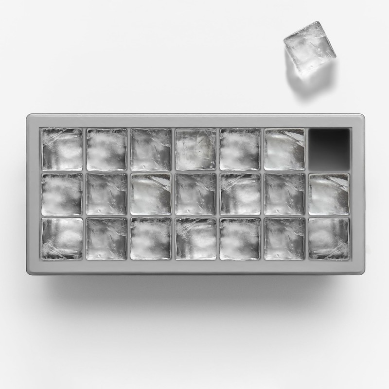 glacio Ice Cube Tray – Small Silicone Molds with Lids,