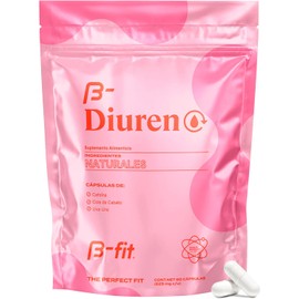 B-FIT B Diurético 100% Natural - 60 Cápsulas - Extractos 100% Naturales - Café Verde - Cola de Caballo y Uva Ursi - Sin Gluten - Fácil de Consumir