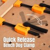 Bench Dog Clamp, Workbench Horizontal Clamps for 3/4" Bench Dog
