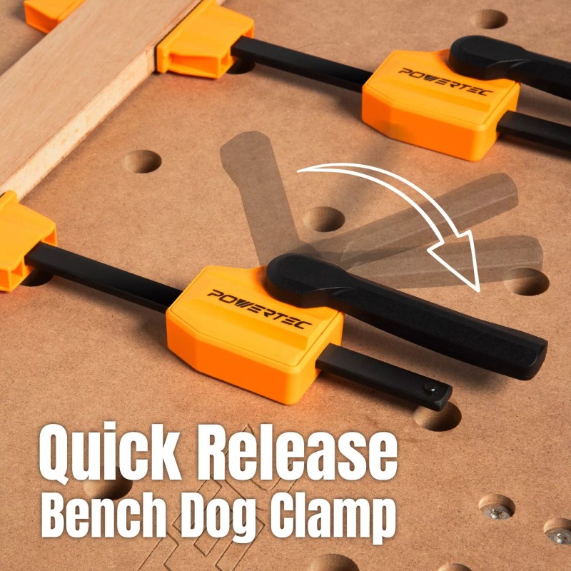 Bench Dog Clamp, Workbench Horizontal Clamps for 3/4" Bench Dog