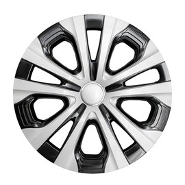 Hubcap Wheel Rim Cover Replica, Replacement for Toyota Corolla 2020-2022, Prius 2019-2022, 15-inch Silver and Charcoal (1 Piece) 61188