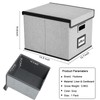 Huolewa Upgraded Portable File Organizer Box with Lid, Collapsible Linen