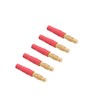 Wmzjnljy 5pcs No Wires 4mm Male to 3.5mm Female Bullet