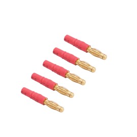 Wmzjnljy 5pcs No Wires 4mm Male to 3.5mm Female Bullet Plug Adapter Connector(W33-5)