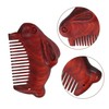 Baluue Small Wooden Pocket Comb for Women Fine Tooth Detangling