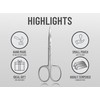 Cuticle Scissors Extra Fine Curved - Professional Beauty Scissors for