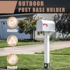 4Pcs Adjustable Post Base for Wood Fence 4x4, 4x6 Pergola