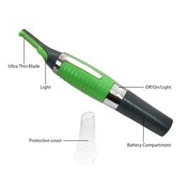 USonline911 2025 New Hair Trimmer Shaver Clipper for Men Women Ear Neck Eyebrow Trimmer Shaver Man Clean Trimer Razor & 2X Comb Attachments &1x Cleaning Brush (Green)