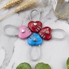 3Pcs Pink Heart Combination Locks, Luggage Locks, Cute Locker Code