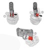 Garrison Grip Three Red Micro Trigger Stop Holsters for Kahr
