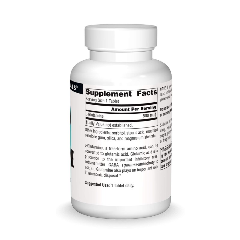 Source Naturals L-Glutamine, Free Form Amino Acid That Supports Metabolic