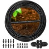 MIXC 1/4" Irrigation Dripline Tubing (100 Ft Roll) with 6"