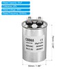 PATIKIL 20uF 20MDF 450VAC Fan Start Capacitor,2Pcs CBB65 Circular Run