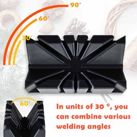 Stained Glass Multi Angle Soldering Jig Tool and Stained Glass Hand Foiler Tweezer, 30°,60°,90°,120°,150°,180°