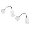 ledscom.de Waika Reading Lamp with Gooseneck and Switch White Matt
